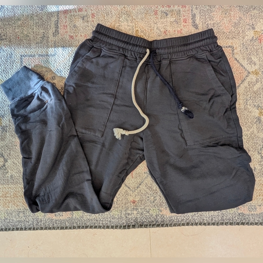 Dark Gray Jogger Pants with Drawstring